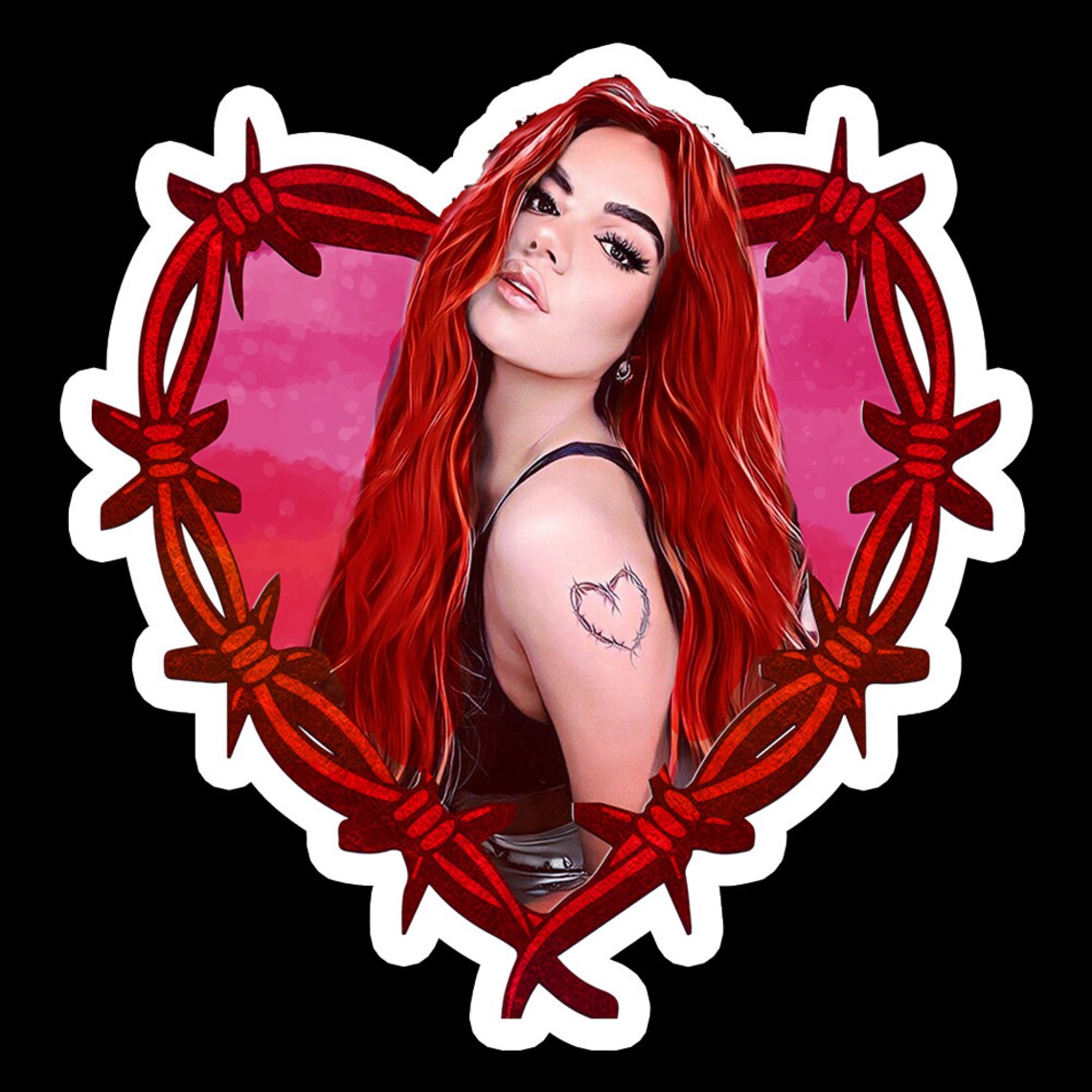 Karol G Bichota Red Hair Sticker Karol G Halloween Etsy
