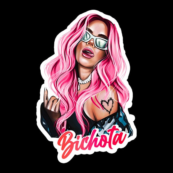 Karol G Bichota Red Hair Sticker Karol G Halloween Etsy