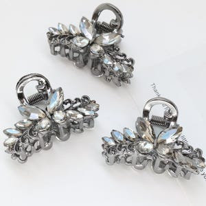 Elegant Silver Hair Clip - Etsy display picture 1