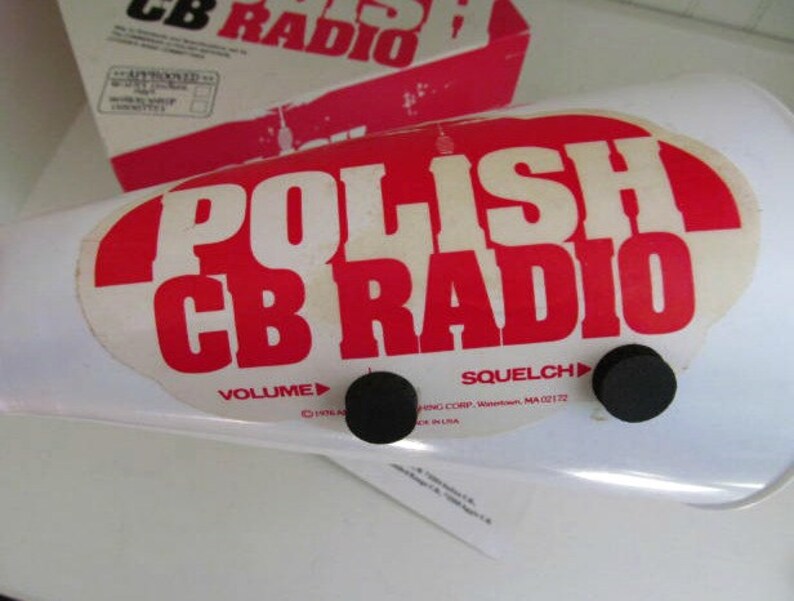 Vintage 1970s Polish CB Radio 1976 Gag Joke Gift Etsy
