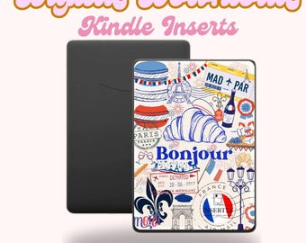Bonjour Frankreich Kindle Einsatz | Kindle Printable | Digitaler Download