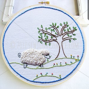 WOOLSEY SHEEP | PDF Hand Embroidery Pattern