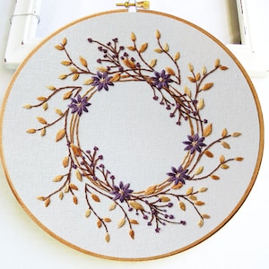 FALL WREATH | PDF Hand Embroidery Pattern