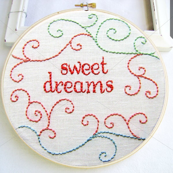 SWEET DREAMS  Nursery  | Pdf Hand Embroidery Pattern
