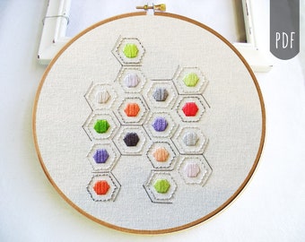 GEOMETRISCHE HEXAGONS | PDF Handstickmuster