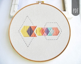 GEOMETRIC ARROW | Pdf Hand Embroidery Pattern