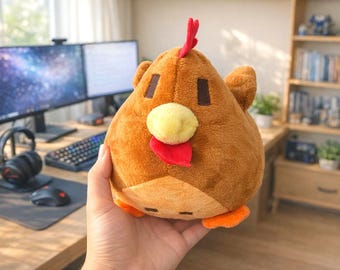 Stardew Valley Game Chicken Plush Toys (Brown and Blue)