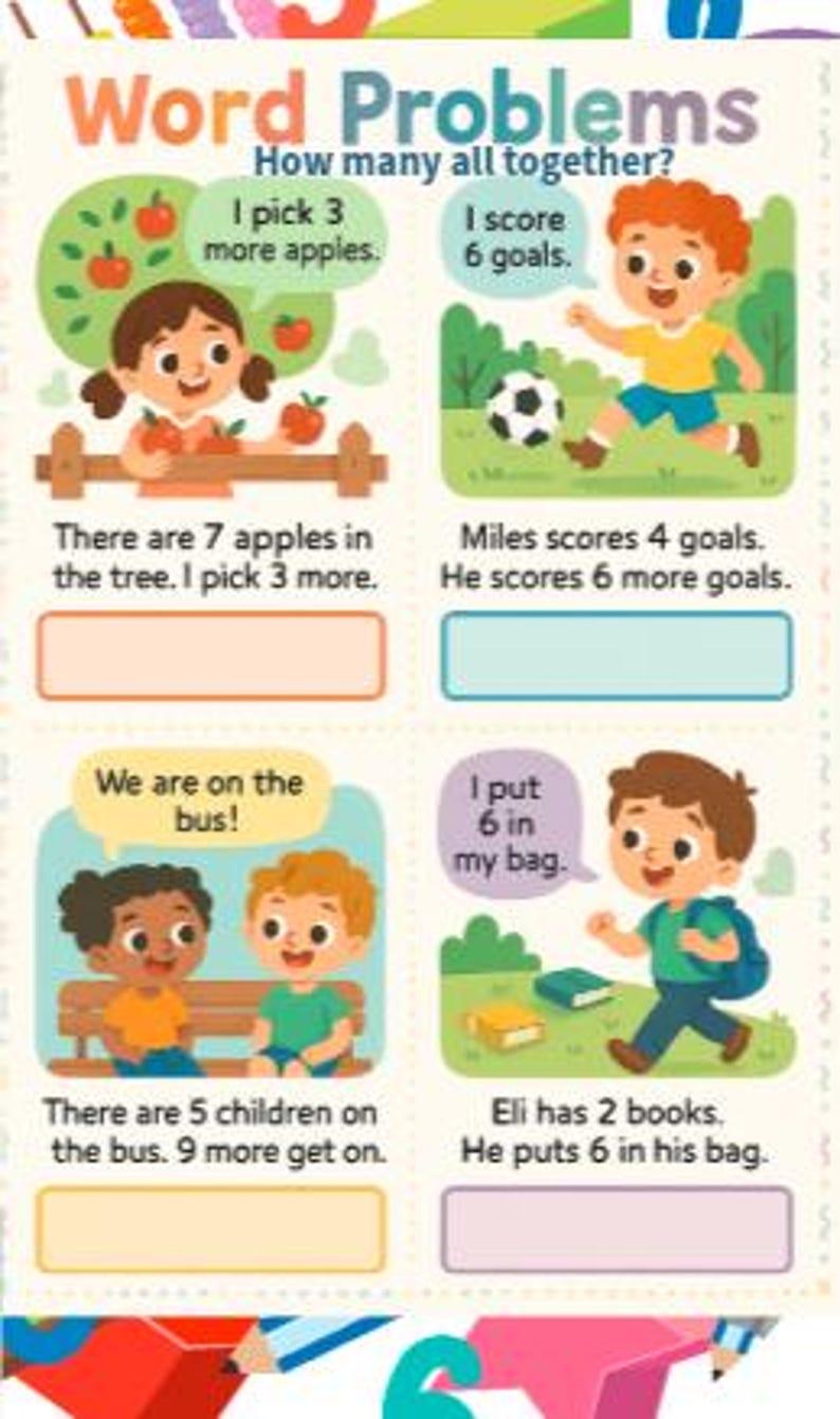 Colourful Maths Worksheets for Kids | Printable Addition & Subtraction ...