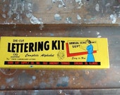 Vintage 1930s Die Cut Lettering Kit Duro Art Supply Co. Chicago IL