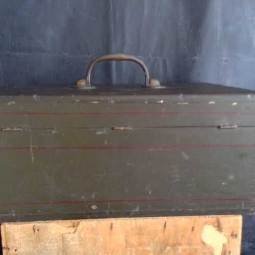 Shops Antique Art Deco Wood Box with Handle
