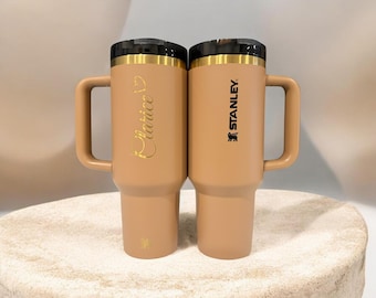 Vaso Stanley con grabado personalizado, taza térmica de viaje de 40 oz