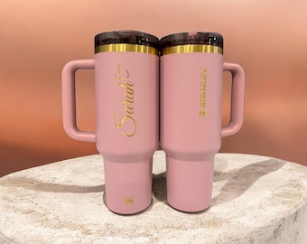 Vaso térmico Stanley grabado a medida / Taza de viaje aislante personalizada de 1,2 litros