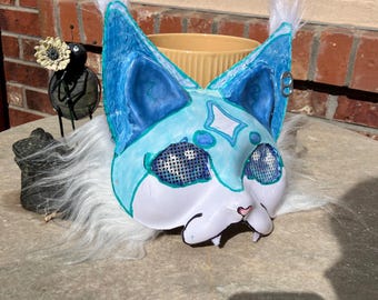 Blaue Katzen Therian Maske: 3