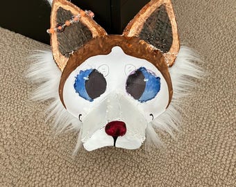 Roter Husky Therian Maske:3