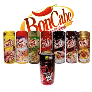 Hojuelas de chile Bon Cabe: varios niveles y sabores / Condimento picante indonesio en polvo / Aderezo crujiente de chile