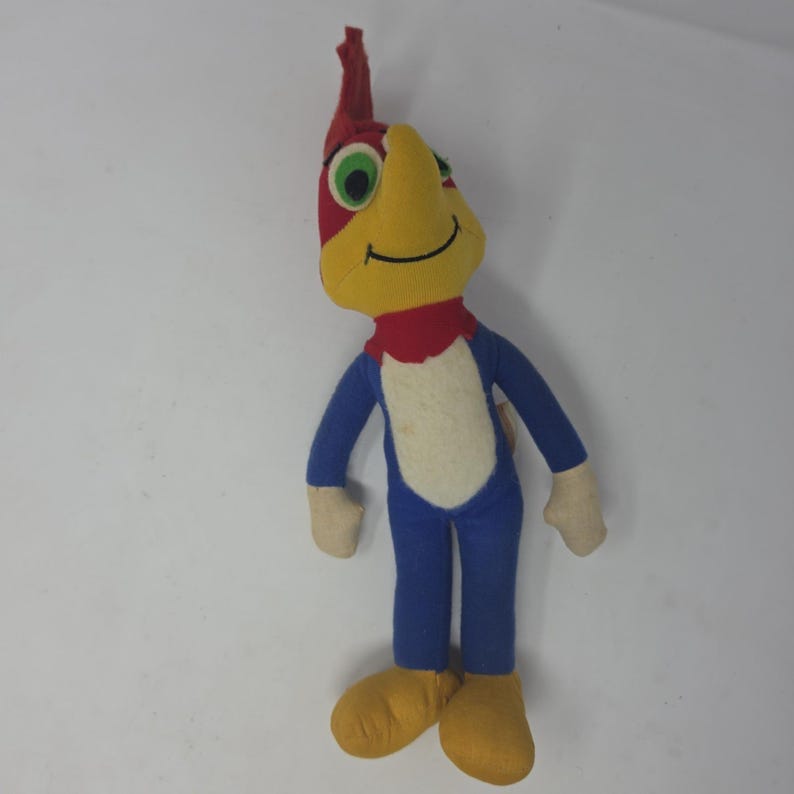 Vintage Woody Woodpecker 13" Plush Doll By Knickerbocker image 5