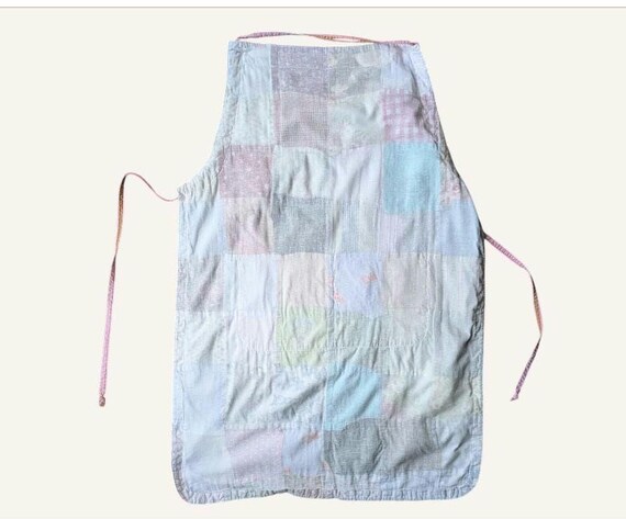 Vintage Patchwork Apron – “Positano” Embroidered … - image 3