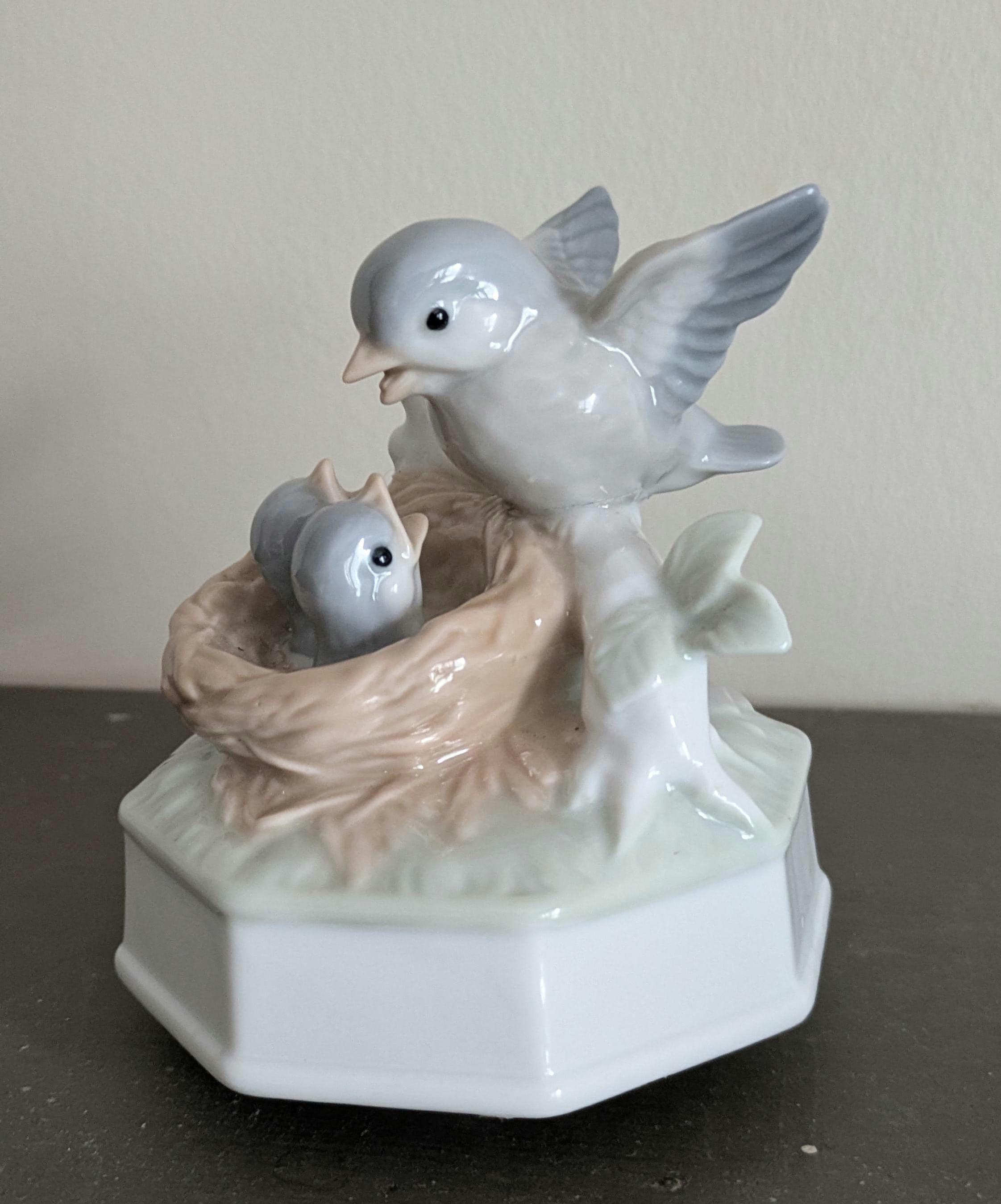 Sweet Vintage Otagiri Japan Bluebird Music Box Figurine – Mother