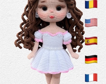 Elia Doll – 30 cm Crochet Doll Pattern