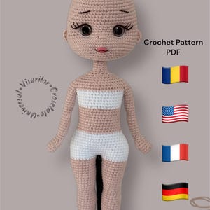 Podstawowy wzór szydełkowy na ciało lalki