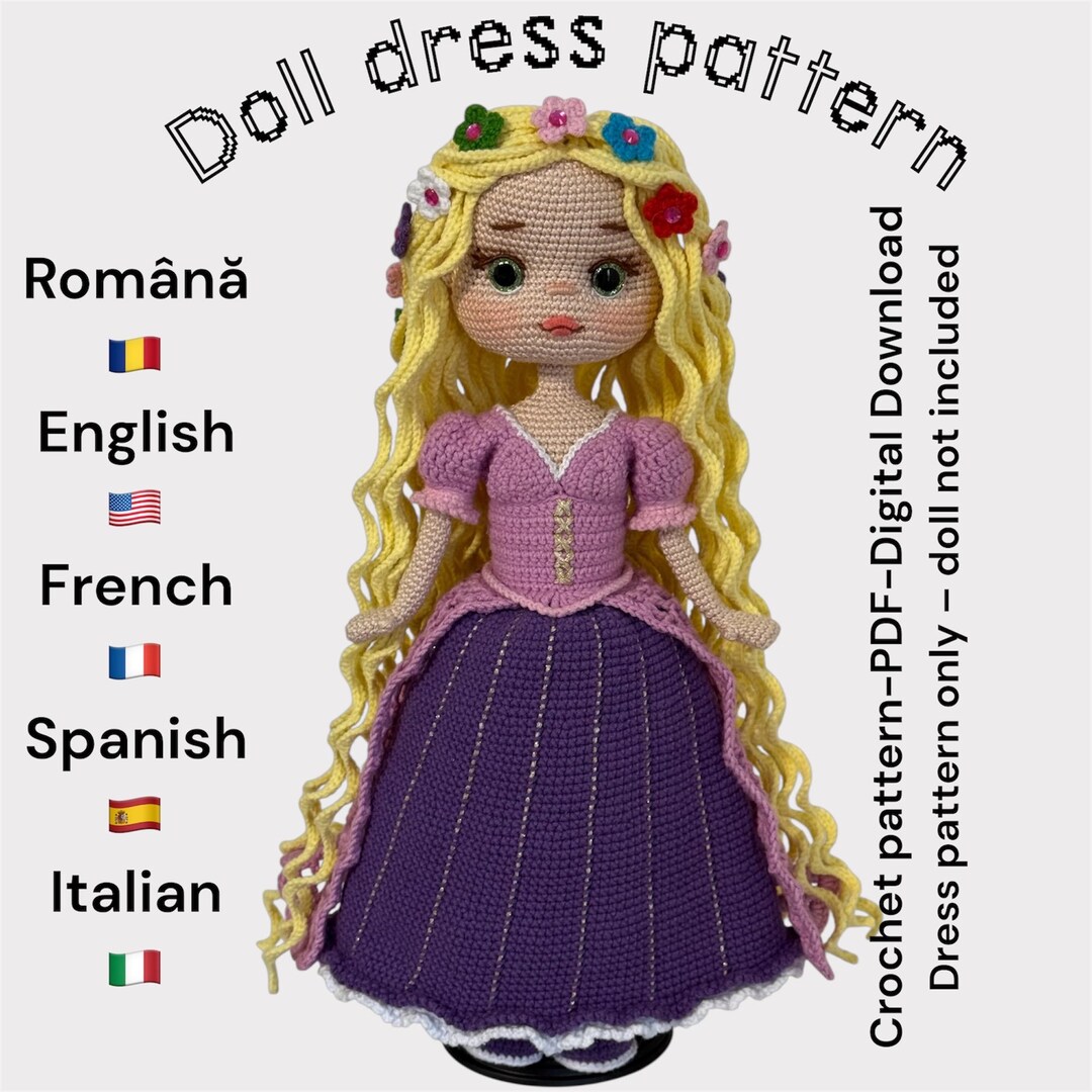 Doll Dress Pattern PDF - Etsy