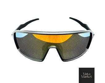 Zonnebril met volledig randafscherming – omsluitende sportbril, opvallende moderne unisex bril