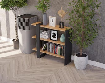 3 Level Bookshelf Woodworking Plan: DIY Wooden Bookcase Step-by-step instructions (PDF)