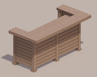 Outdoor Patio Bar Plans – DIY Project