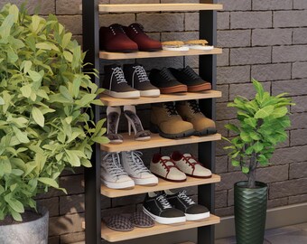 DIY Schuhregal Plan-Bauplan: Einfache Regale, einfache Aufbewahrung (Bauplan PDF Download)