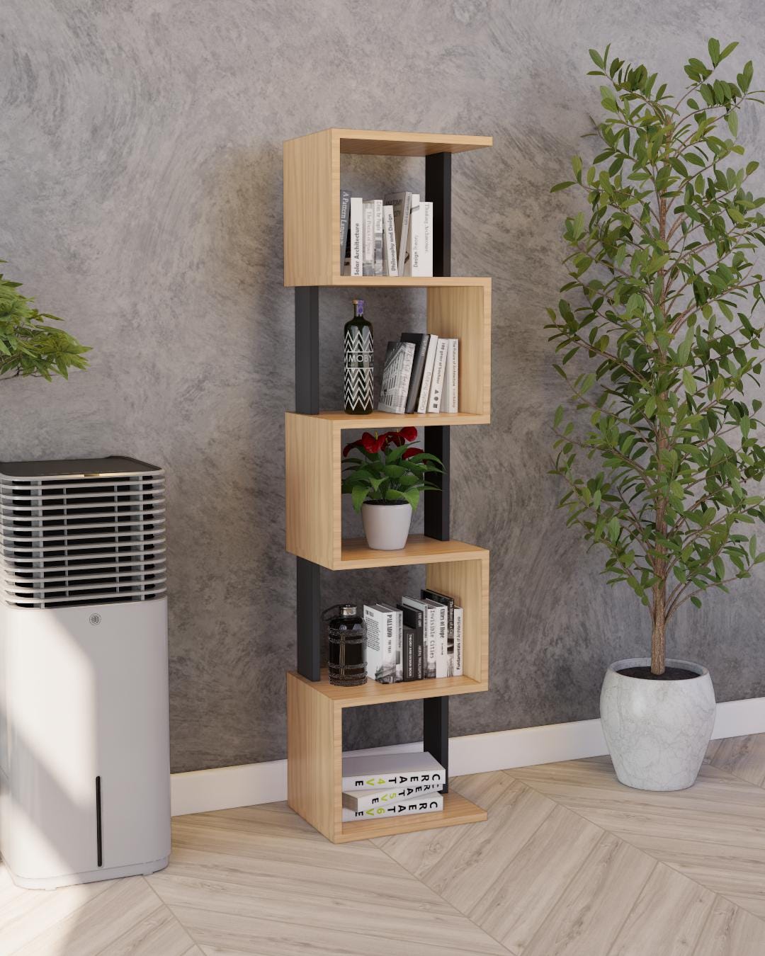 Bookshelf Building Plans: DIY Step-by-step Woodworking Wooden Bookcase ...