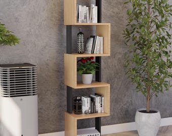 Bookshelf Building Plans: DIY Step-by-Step Woodworking Wooden Bookcase (PDF Digital Download)