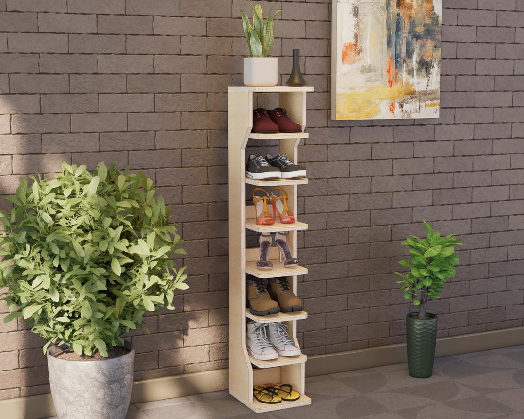 DIY Multilevel Shoe Rack Plan-blueprint: Easy Multilevel Shelves ...
