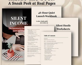 Silent Income eBook | Beginner Guide to Creating Your First Digital Product