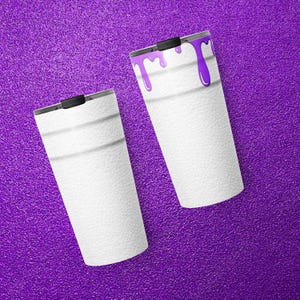 Double Cup Styrofoam Drip Mock Tapered Stainless Steel Tumbler