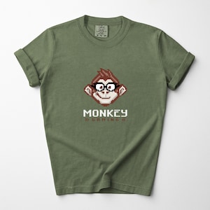 Funny Geek Monkey T-Shirt – Comfort Colors Graphic Tee