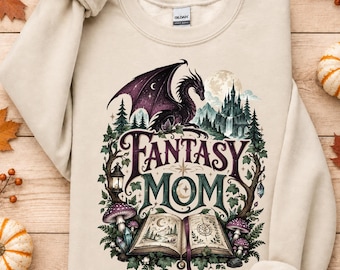 Fantasy Bookish Mom Sweatshirt, Manager of Mischief Crewneck,Wizard Mom Shirt,Magical Mama Gift, , Witchy Mom Shirt, Mom Wizard Tee for Mom