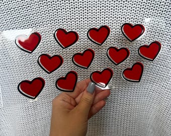 Valentine's Day Hearts Cup Wrap - 16oz Uv DTF Cup Wrap - Ready to apply - Cute Valentine's Day UV DTF Transfers - #286