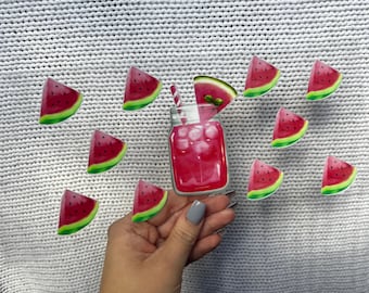 Summer Watermelon Uv Dtf Cup Wrap - 16oz Uv DTF Cup Wrap - Ready to apply - Cute UV DTF Transfers - #085