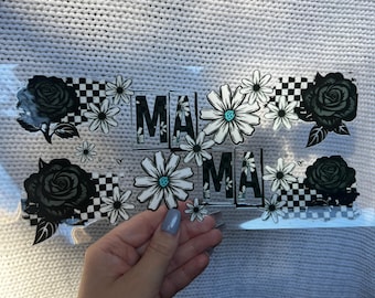 Mama Floral UV DTF Cup Wrap - Ready to Apply #126