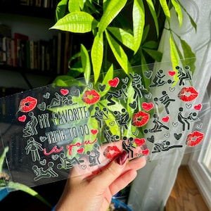 Valentine's Day Cup Wrap - 16oz Uv DTF Cup Wrap - Ready to apply - Cute Valentine's Day UV DTF Transfers - #310