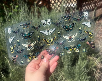 Vintage Butterflies Uv Dtf Cup Wrap - UV Dtf Cup Wrap - 16oz UV DTF Transfer- Ready to Apply - Cute Cup Wrap #785