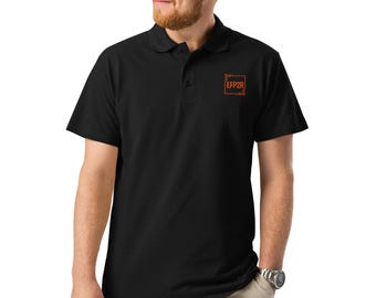 Camisa polo bordada EFP2R® | Edição Preta