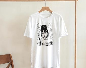 Feminist Gothic Unisex White T-shirt