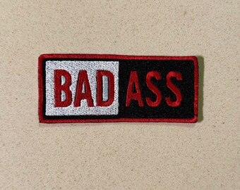 Patch for ironing bad ass  | Fun patches, boxed patches, red patches, quote patches for anything