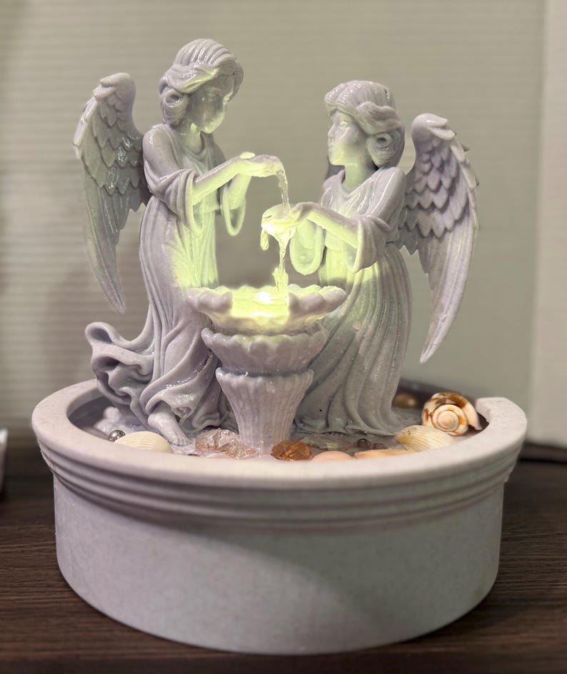 Angel Garden Fountain | Desktop Fountain , Indoor or Outdoor Decor ...