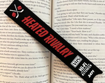 Heated Rivalry Bookmark, 3D Printed Vintage VHS Cover Jacket Style