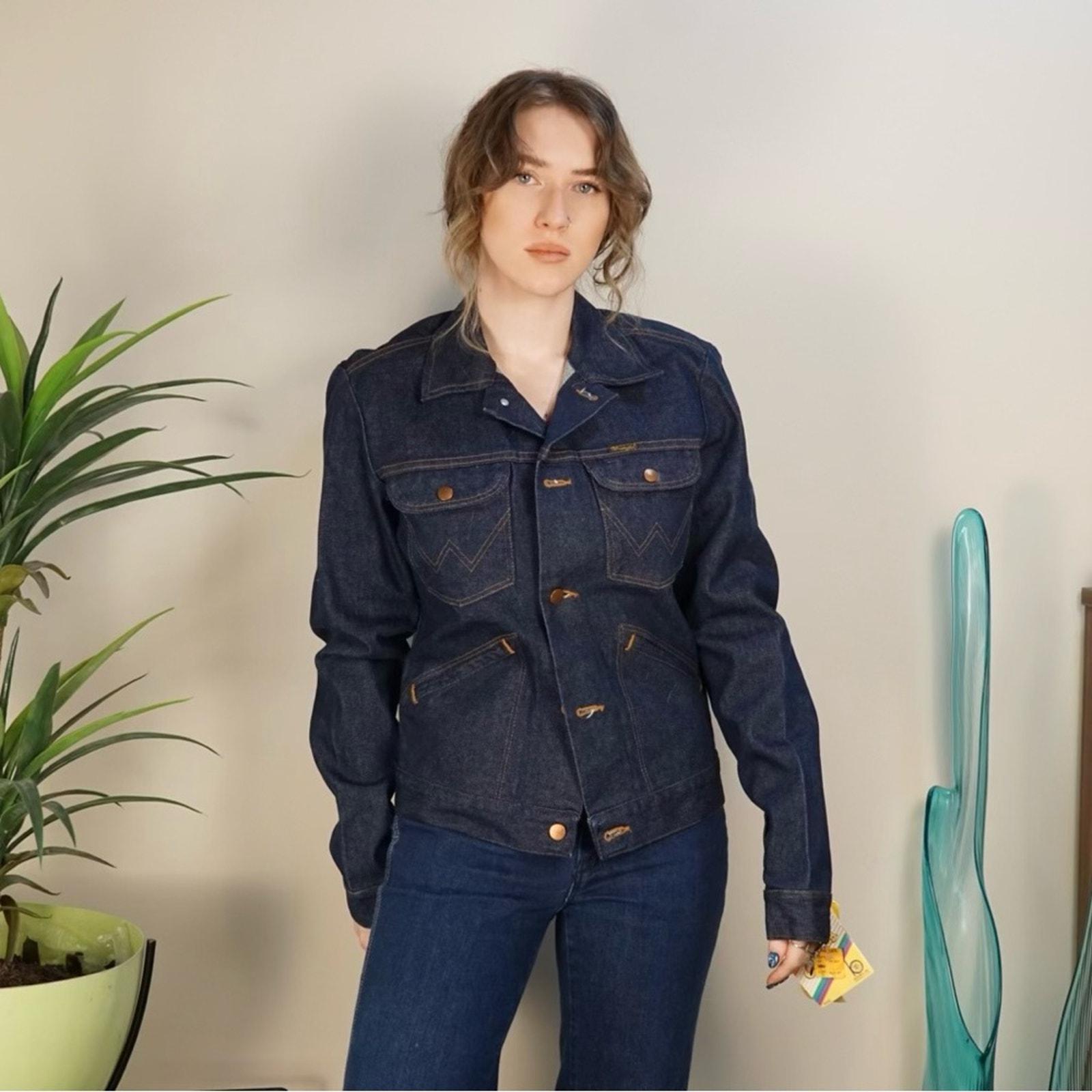 Vintage 1970s NWT Deadstock Wrangler No Fault Denim Trucker