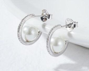 Pendientes de perlas de ángel