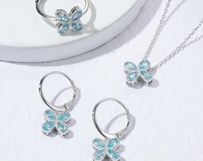 Featured listing image: Butterfly Jewelry Set