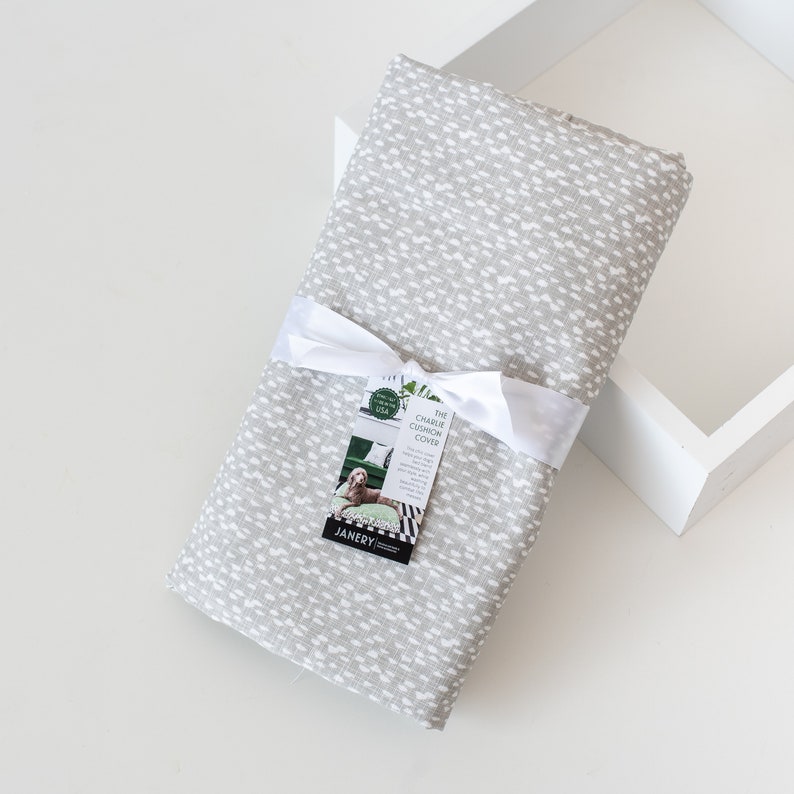 Gray and White Dog Bed Duvet Cover Geometric Abstract Silver Etsy